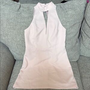 Express Backless Dress in Soft Pink
